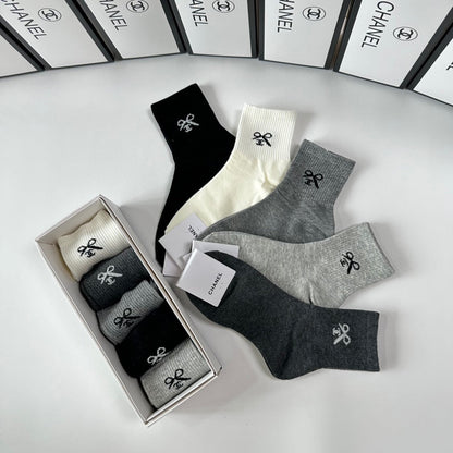 CHANEL LOW-CUT SOCKS 416111 ( 1 BOX )