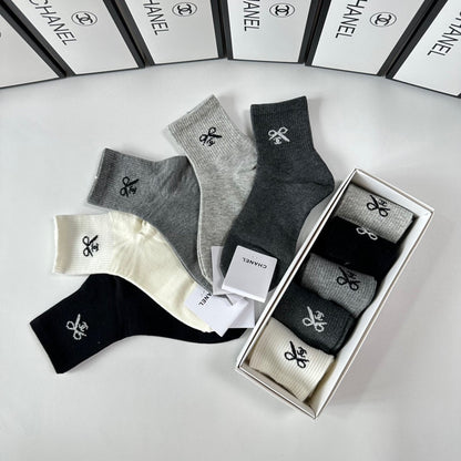 CHANEL LOW-CUT SOCKS 416111 ( 1 BOX )