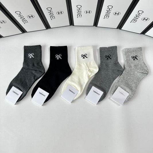 CHANEL LOW-CUT SOCKS 416111 ( 1 BOX )