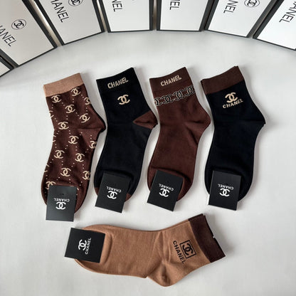 CHANEL LOW-CUT SOCKS 417459 ( 1 BOX )