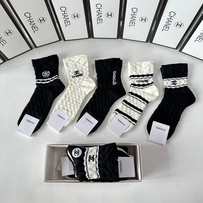 CHANEL LOW-CUT SOCKS 419034 (1 BOX )