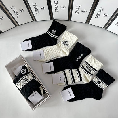 CHANEL LOW-CUT SOCKS 419034 (1 BOX )