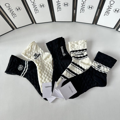 CHANEL LOW-CUT SOCKS 419034 (1 BOX )