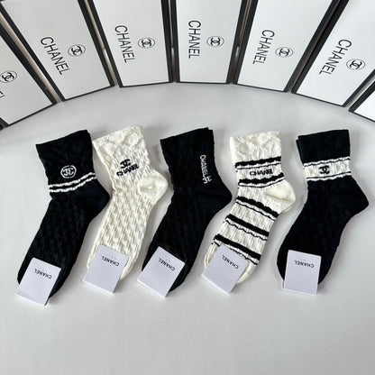 CHANEL LOW-CUT SOCKS 419034 (1 BOX )