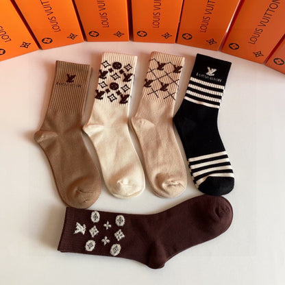 LOUIS VUITTON CREW SOCKS 423801 (1 BOX)