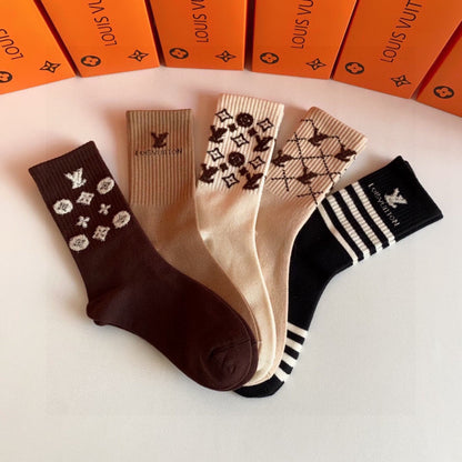 LOUIS VUITTON CREW SOCKS 423801 (1 BOX)