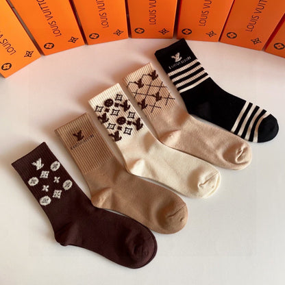 LOUIS VUITTON CREW SOCKS 423801 (1 BOX)