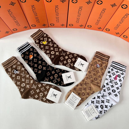 LOUIS VUITTON CREW SOCKS 423829 (1 BOX)