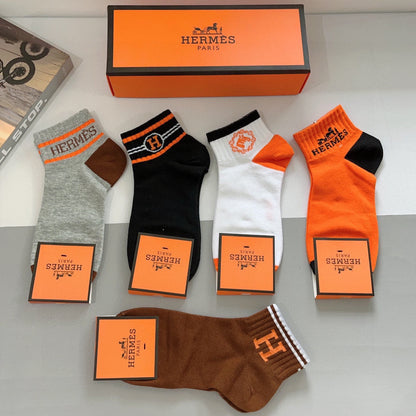 HERMES LOW-CUT SOCKS 380326 (1 BOX)
