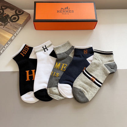 HERMES ANKLE SOCKS 406357 (1 BOX)