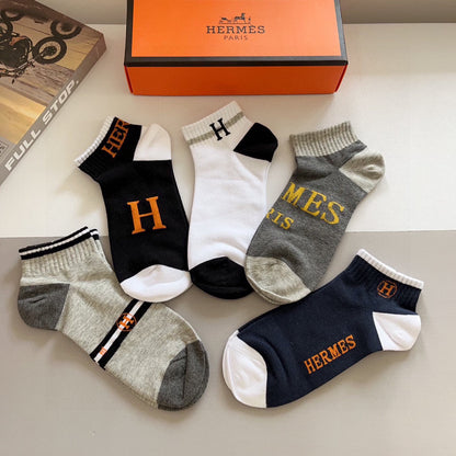 HERMES ANKLE SOCKS 406357 (1 BOX)