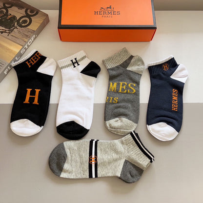 HERMES ANKLE SOCKS 406357 (1 BOX)