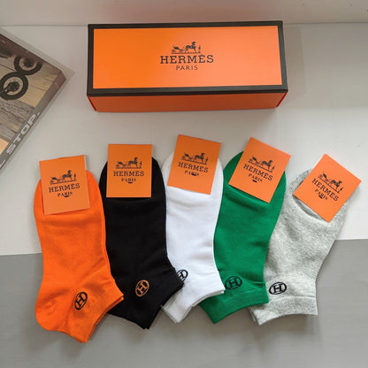 HERMES ANKLE SOCKS 408014 (1 BOX)