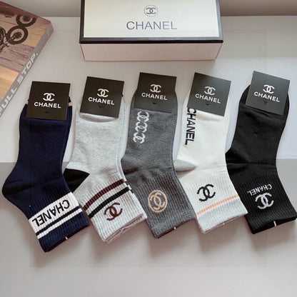 CHANEL LOW-CUT SOCKS 408033 ( 1 BOX )