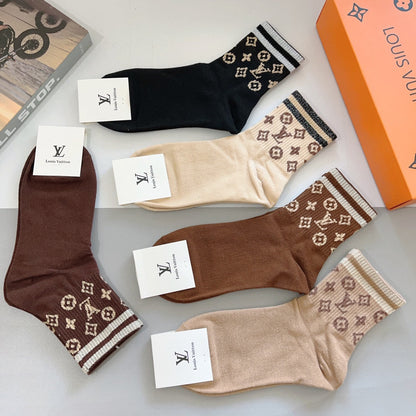 LOUIS VUITTON LOW-CUT SOCKS 411033 (1 BOX)