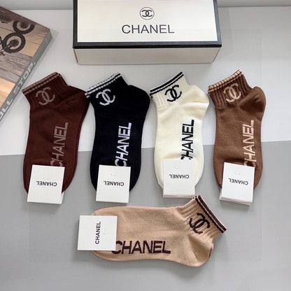 CHANEL ANKLE SOCKS 412646 ( 1 BOX )