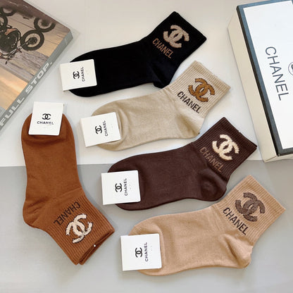 CHANEL LOW-CUT SOCKS 414580 ( 1 BOX )