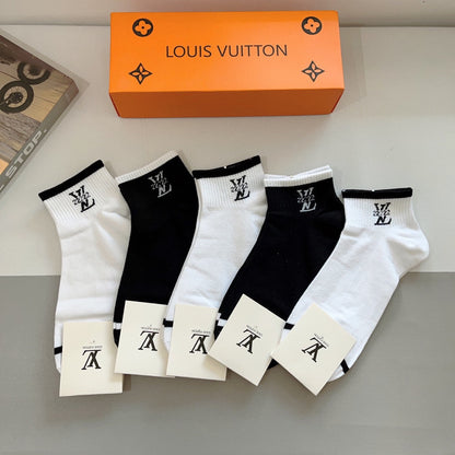 LOUIS VUITTON LOW-CUT SOCKS 416149 (1 BOX)