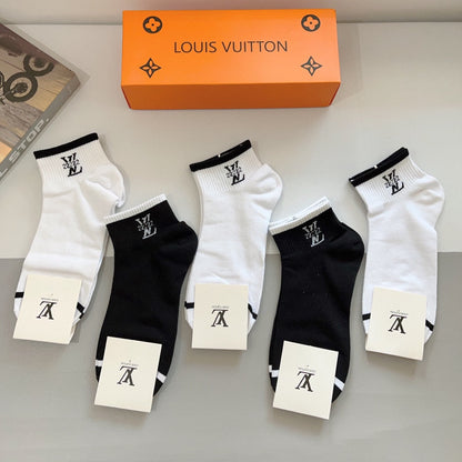 LOUIS VUITTON LOW-CUT SOCKS 416149 (1 BOX)