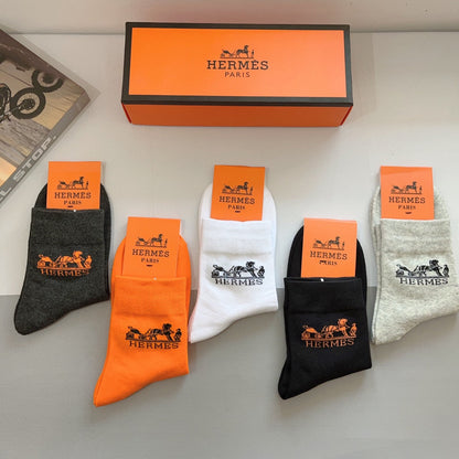 HERMES ANKLE SOCKS 416171 (1 BOX)