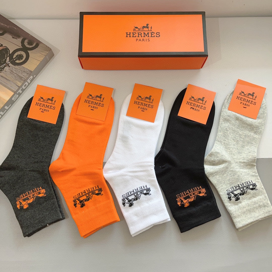 HERMES ANKLE SOCKS 416171 (1 BOX)