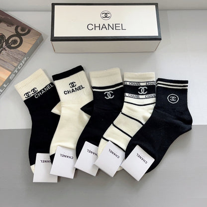 CHANEL LOW-CUT SOCKS 417503 ( 1 BOX )