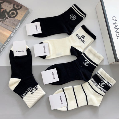 CHANEL LOW-CUT SOCKS 417503 ( 1 BOX )