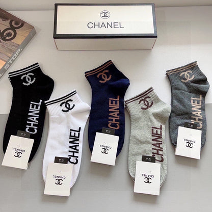 CHANEL LOW-CUT SOCKS 417508 (1 BOX )