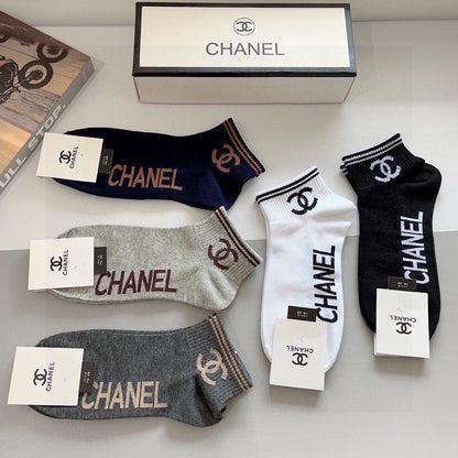 CHANEL LOW-CUT SOCKS 417508 (1 BOX )