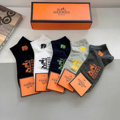 HERMES ANKLE SOCKS 417516 (1 BOX)
