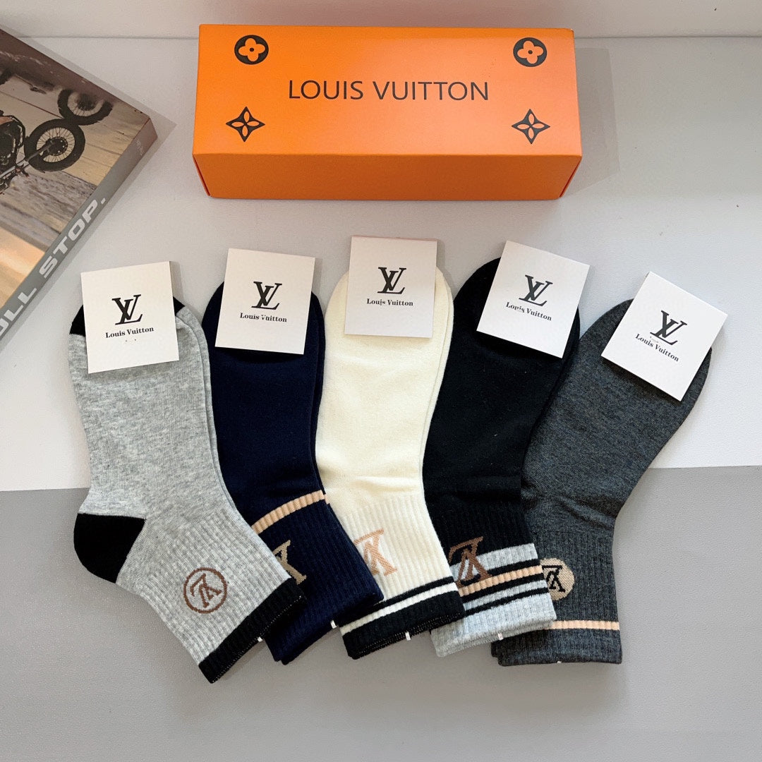 LOUIS VUITTON CREW SOCKS 419071 (1 BOX)