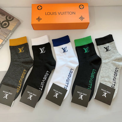 LOUIS VUITTON CREW SOCKS 420814 (1 BOX)