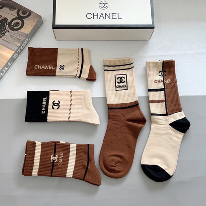 CHANEL CREW SOCKS 420816 (1 BOX)