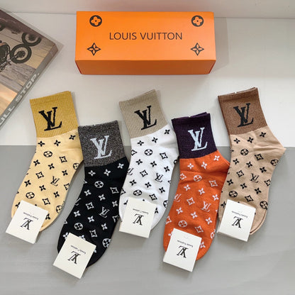 LOUIS VUITTON CREW SOCKS 423773 (1 BOX)