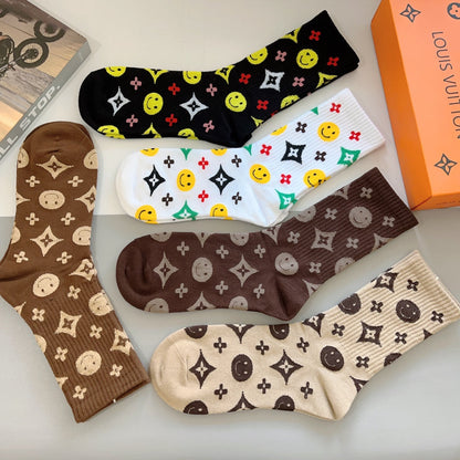 LOUIS VUITTON CREW SOCKS 427649 (1 BOX)