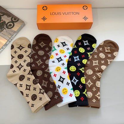 LOUIS VUITTON CREW SOCKS 427649 (1 BOX)