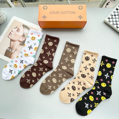 LOUIS VUITTON CREW SOCKS 409494 (1 BOX)