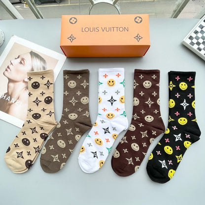 LOUIS VUITTON CREW SOCKS 409494 (1 BOX)
