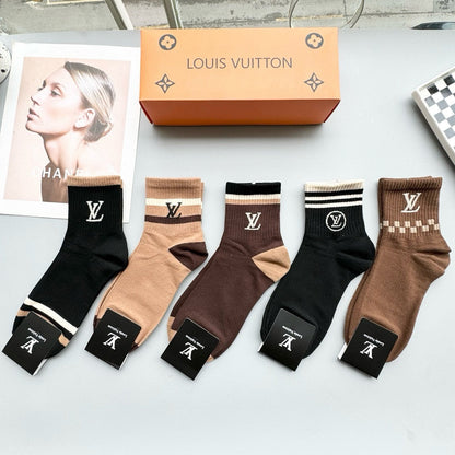 LOUIS VUITTON LOW-CUT SOCKS 412573 (1 BOX)