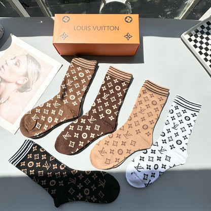 LOUIS VUITTON CREW SOCKS 412575 (1 BOX)