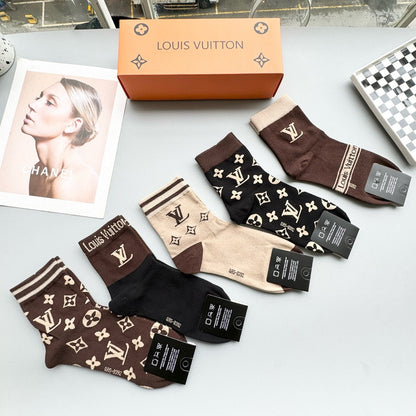 LOUIS VUITTON LOW-CUT SOCKS 414511 (1 BOX)