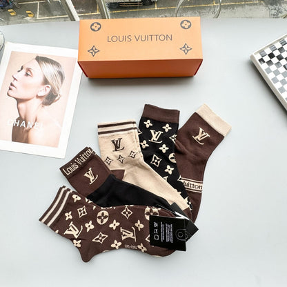 LOUIS VUITTON LOW-CUT SOCKS 414511 (1 BOX)