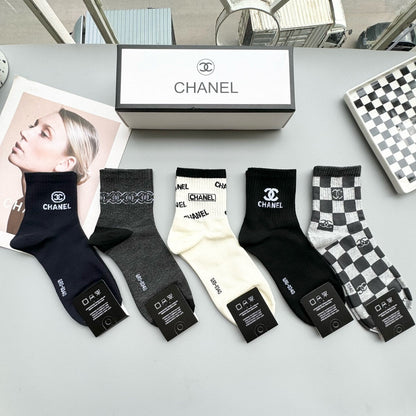 CHANEL LOW-CUT SOCKS 416046 ( 1 BOX )