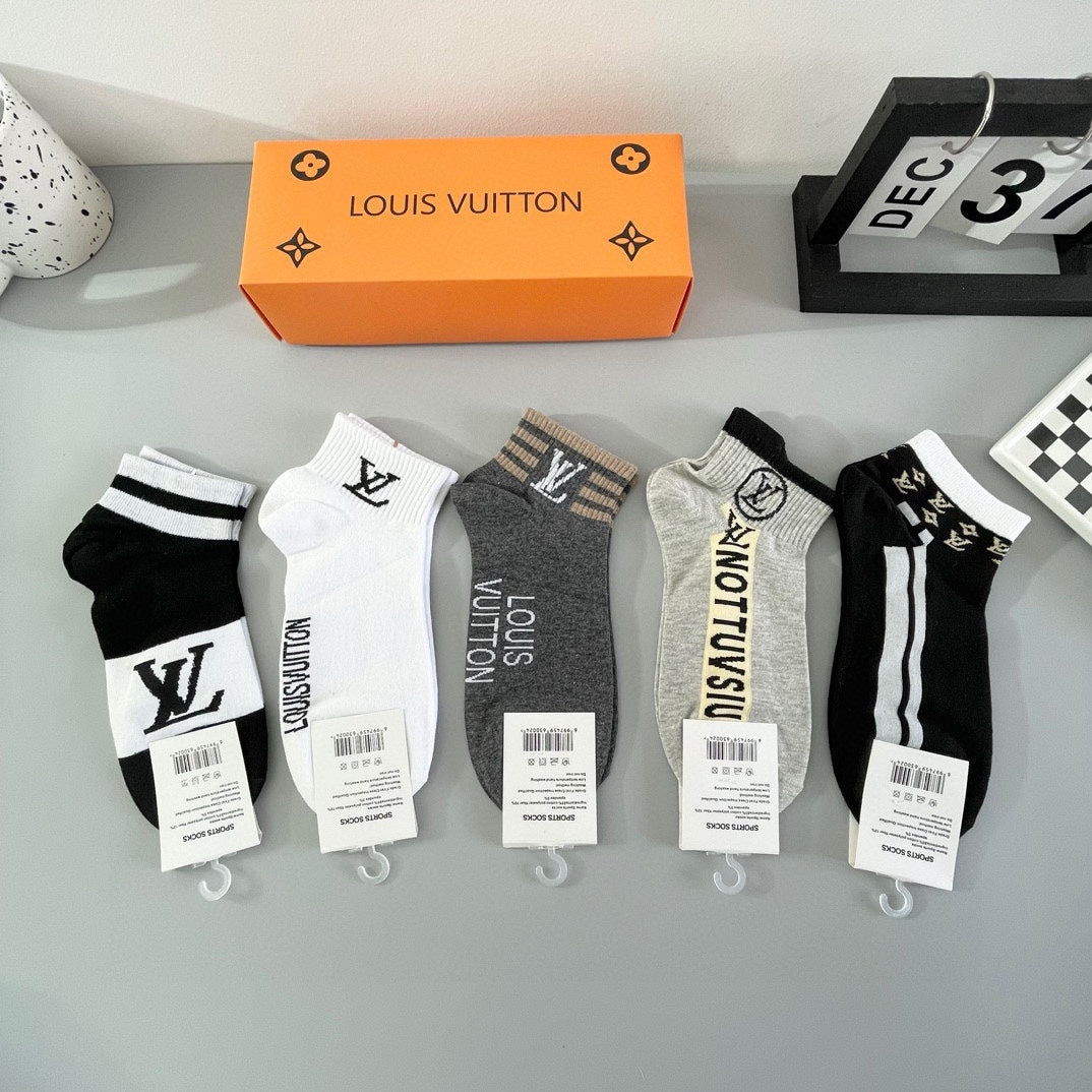 LOUIS VUITTON LOW-CUT SOCKS 420712 (1 BOX)