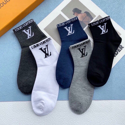 LOUIS VUITTON LOW-CUT SOCKS 423890 (1 BOX)