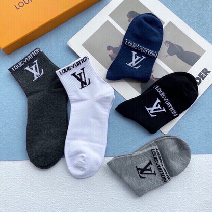 LOUIS VUITTON LOW-CUT SOCKS 425579 (1 BOX)