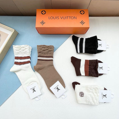 LOUIS VUITTON LOW-CUT SOCKS 427513 (1 BOX)