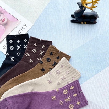 LOUIS VUITTON LOW-CUT SOCKS 209886 (1 BOX)