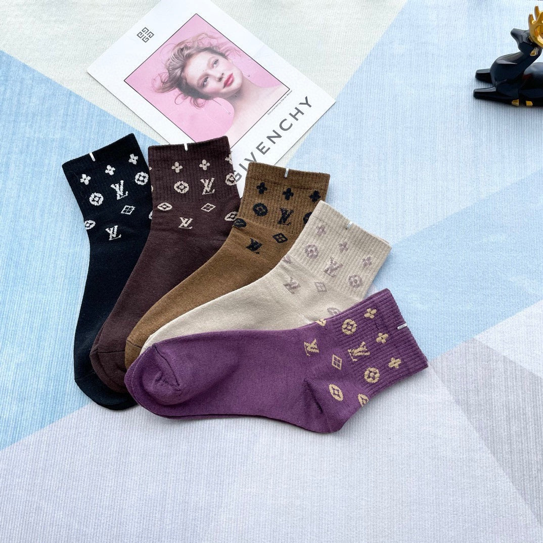 LOUIS VUITTON LOW-CUT SOCKS 209886 (1 BOX)