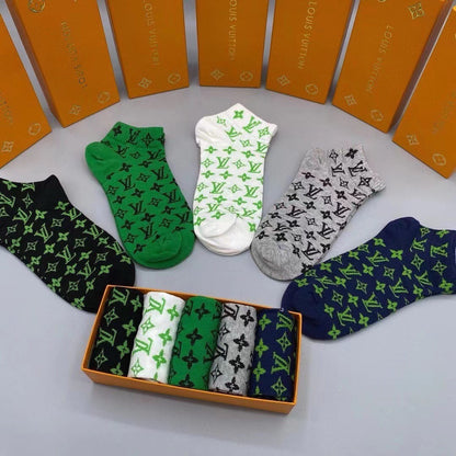 LOUIS VUITTON LOW-CUT SOCKS 202308 (1 BOX)